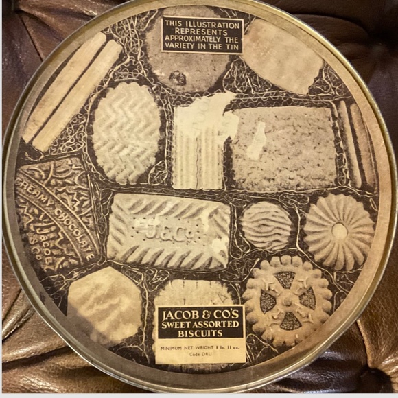 Vintage Jacob & Co Ballerina Ballet Biscuit Tin Rare Empty Round 8” X 4” England - Picture 4 of 8